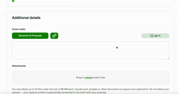 AI Upwork Proposal Generator